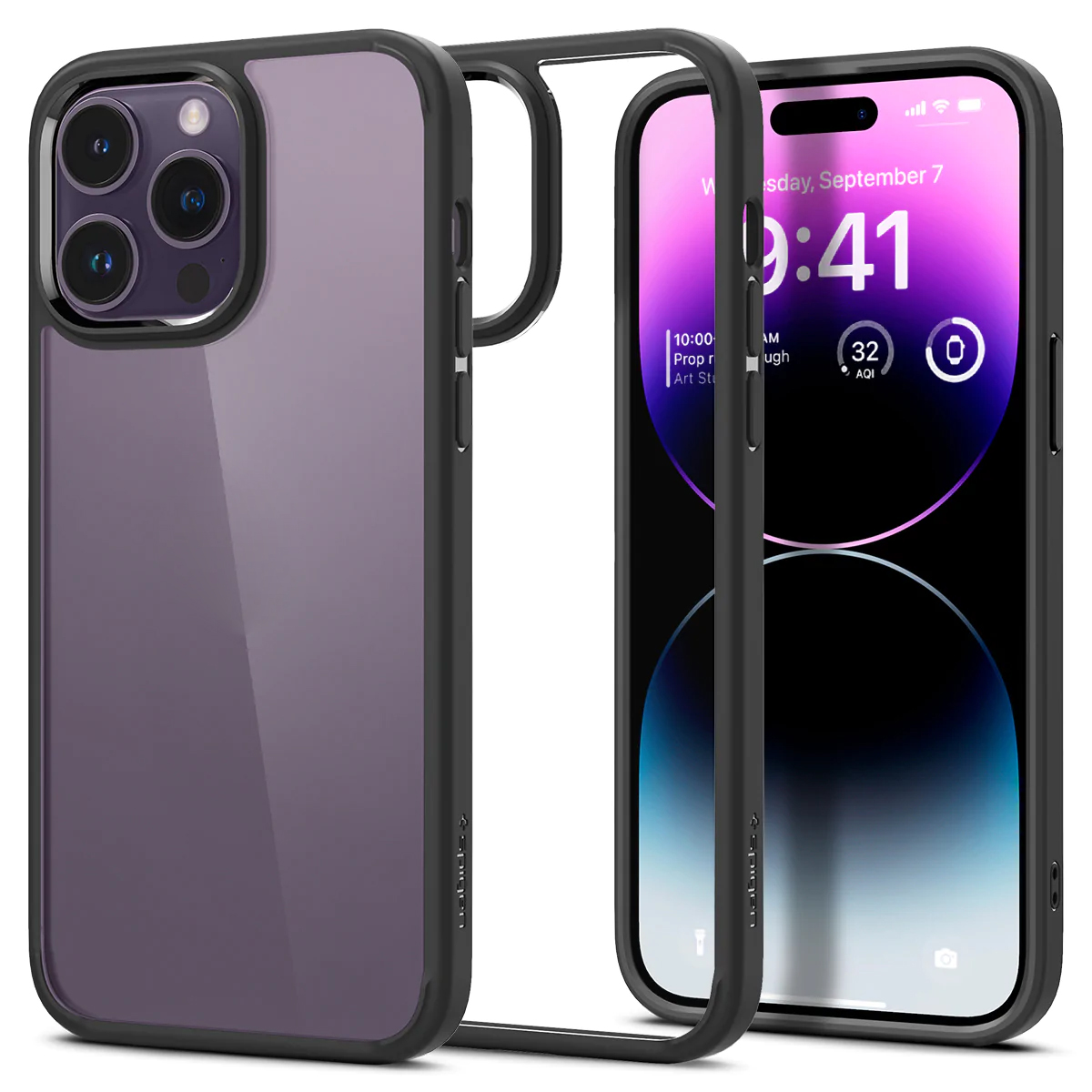 Spigen iPhone 14 Pro Max Case Ultra Hybrid / Crystal Hybrid Transparent Casing Mil-grade Drop Protective iPhone Cover