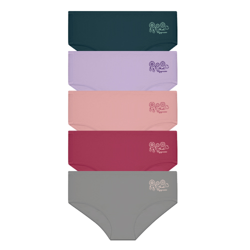 HUSH PUPPIES 5PCS LADIES PANTIES | COTTON SPANDEX | MAXI | ESSENTIAL C #008955